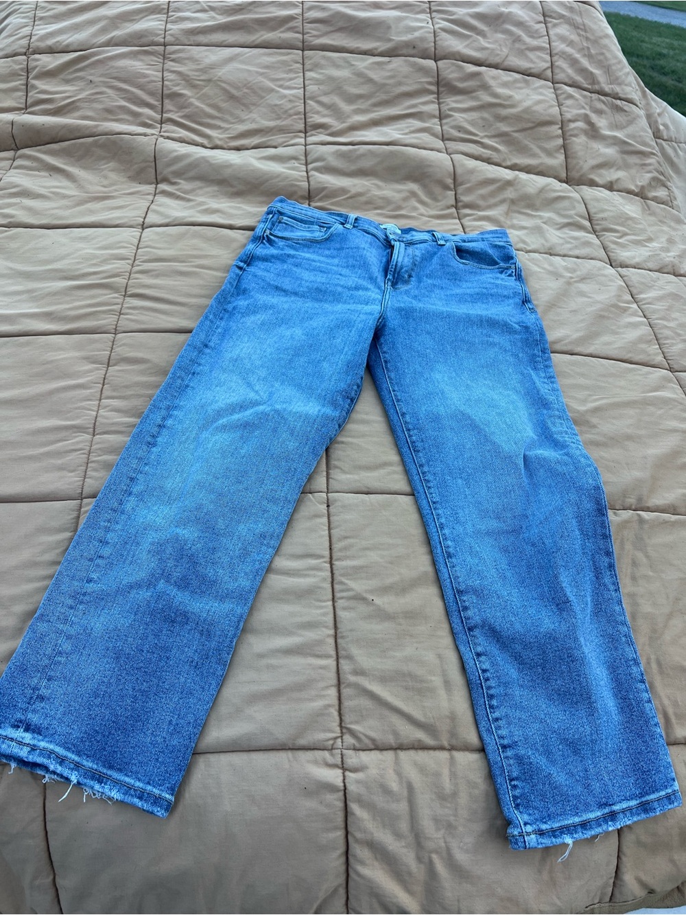 Kensie Jeans Vintage Luxe The Ella High Rise Straight Leg Size 14